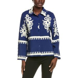 Gracia Womens Blouse, Blue